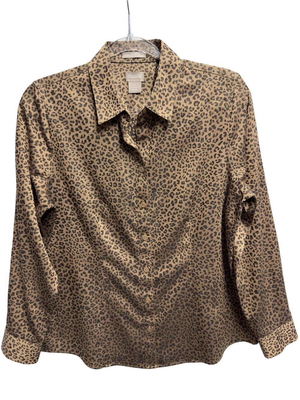 Cotton CoolMax Tuxedo Knit Non Iron Poplin Oxford Satin Shirt Cheetah Leopard